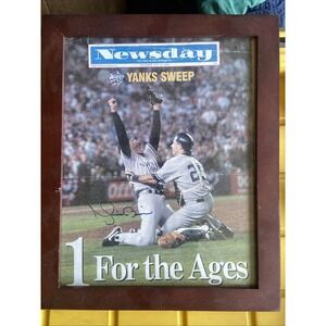 Mariano Rivera Autographed Newsday: Oct 22 1998 Yanks Sweep 1 For The Ages